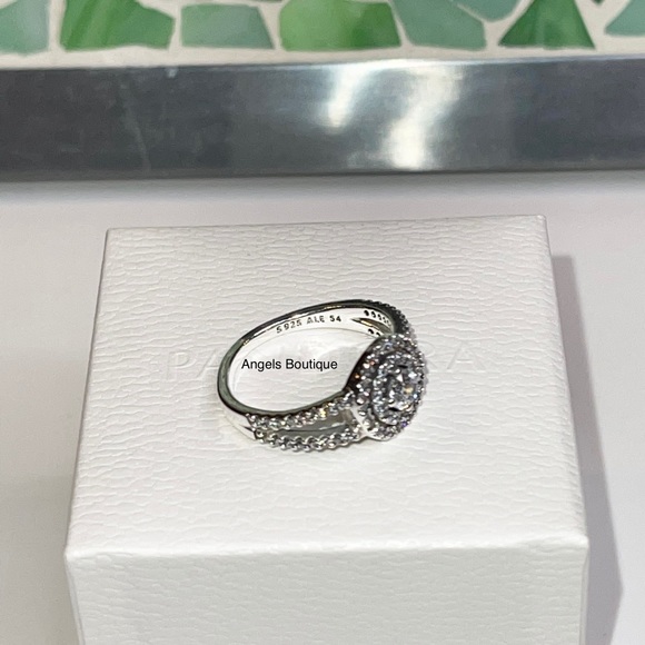 New Pandora Sparkling Double Halo Ring - Picture 4 of 5